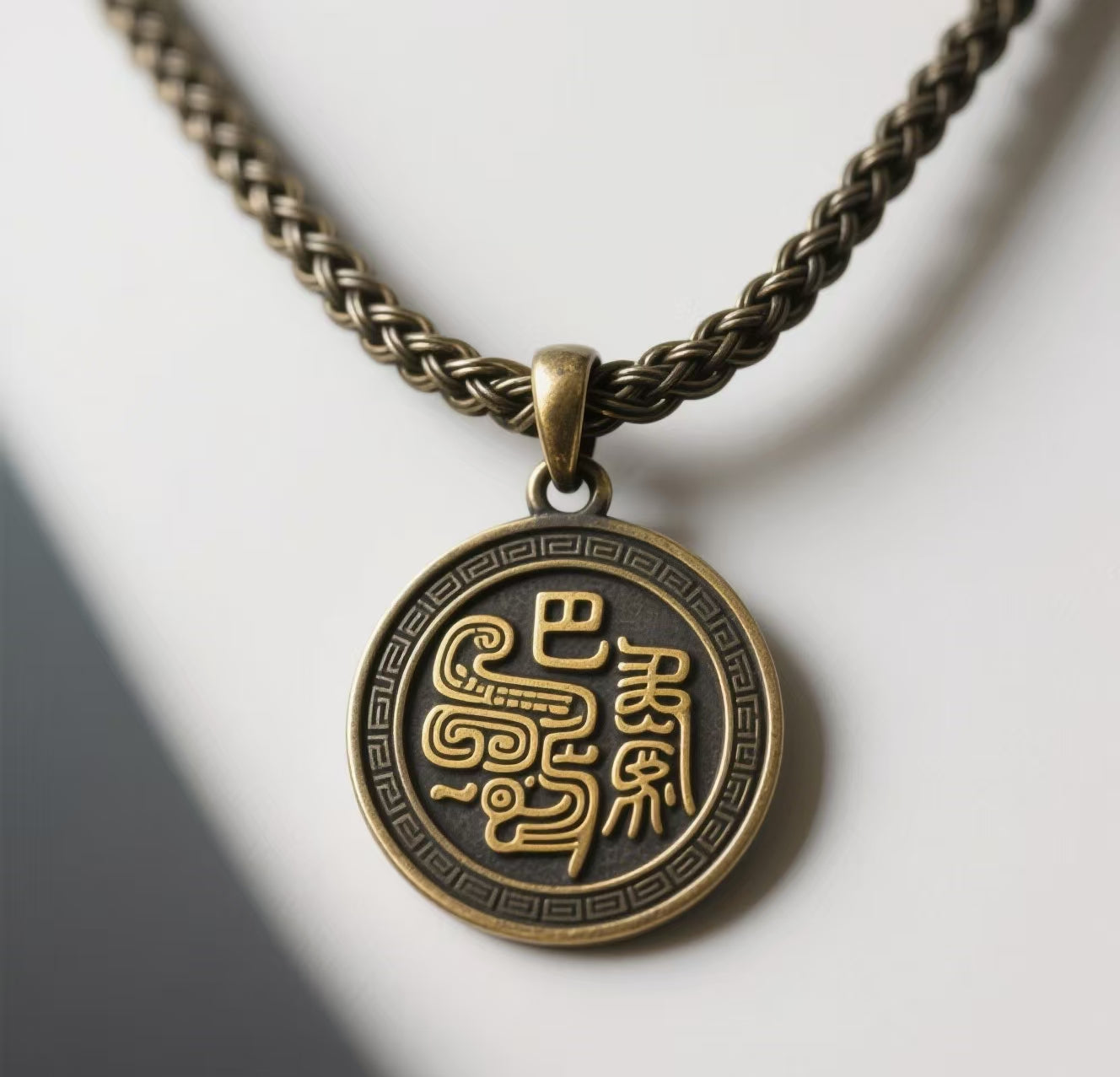 Golden Bashu culture old necklace