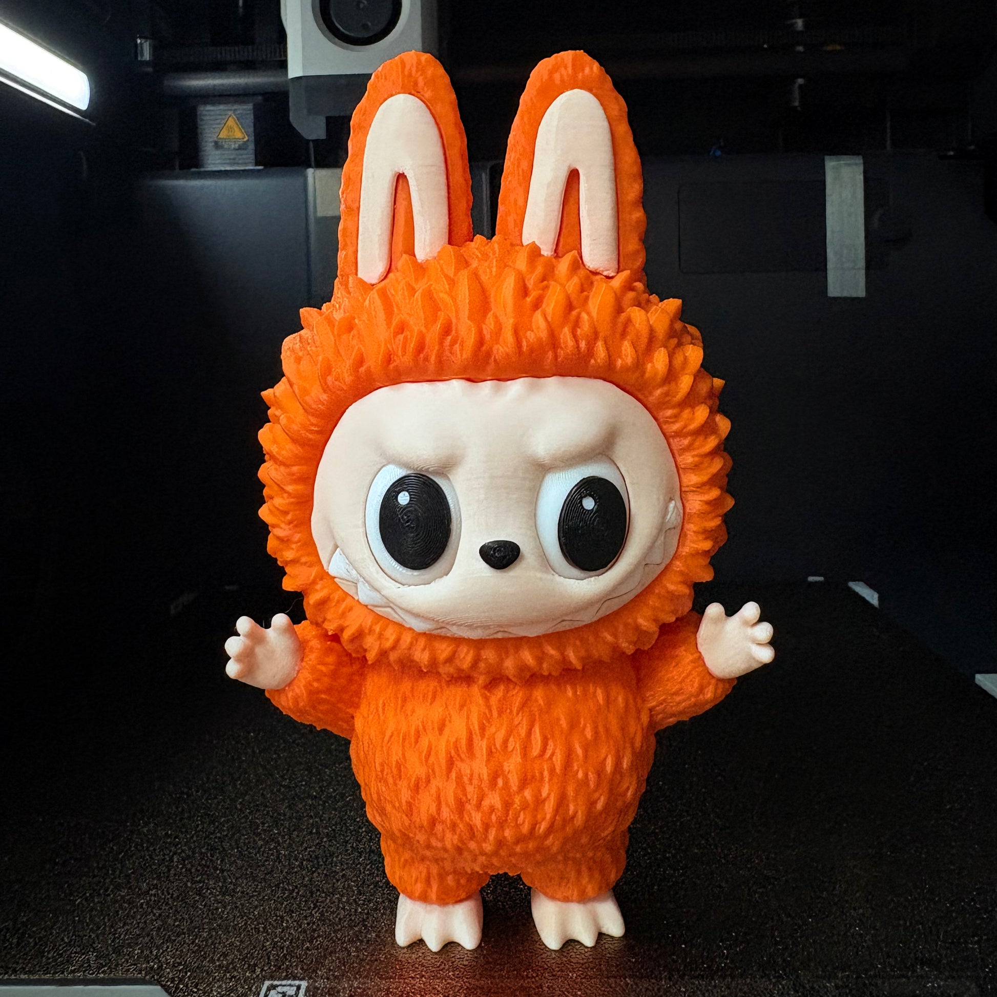Orange classic medium size labubu