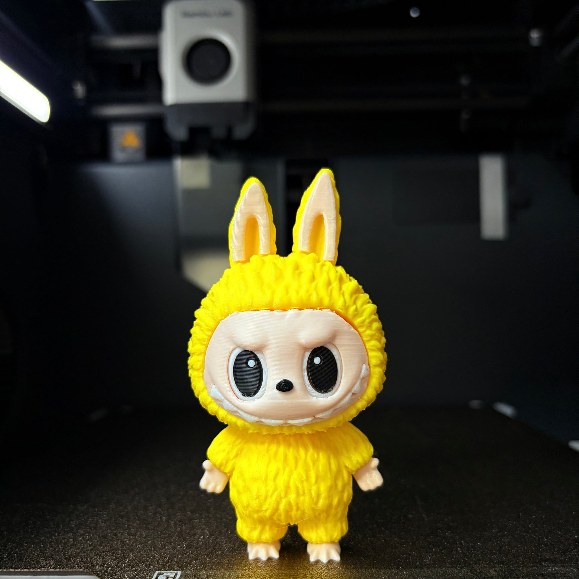 Yellow small size classic labubu