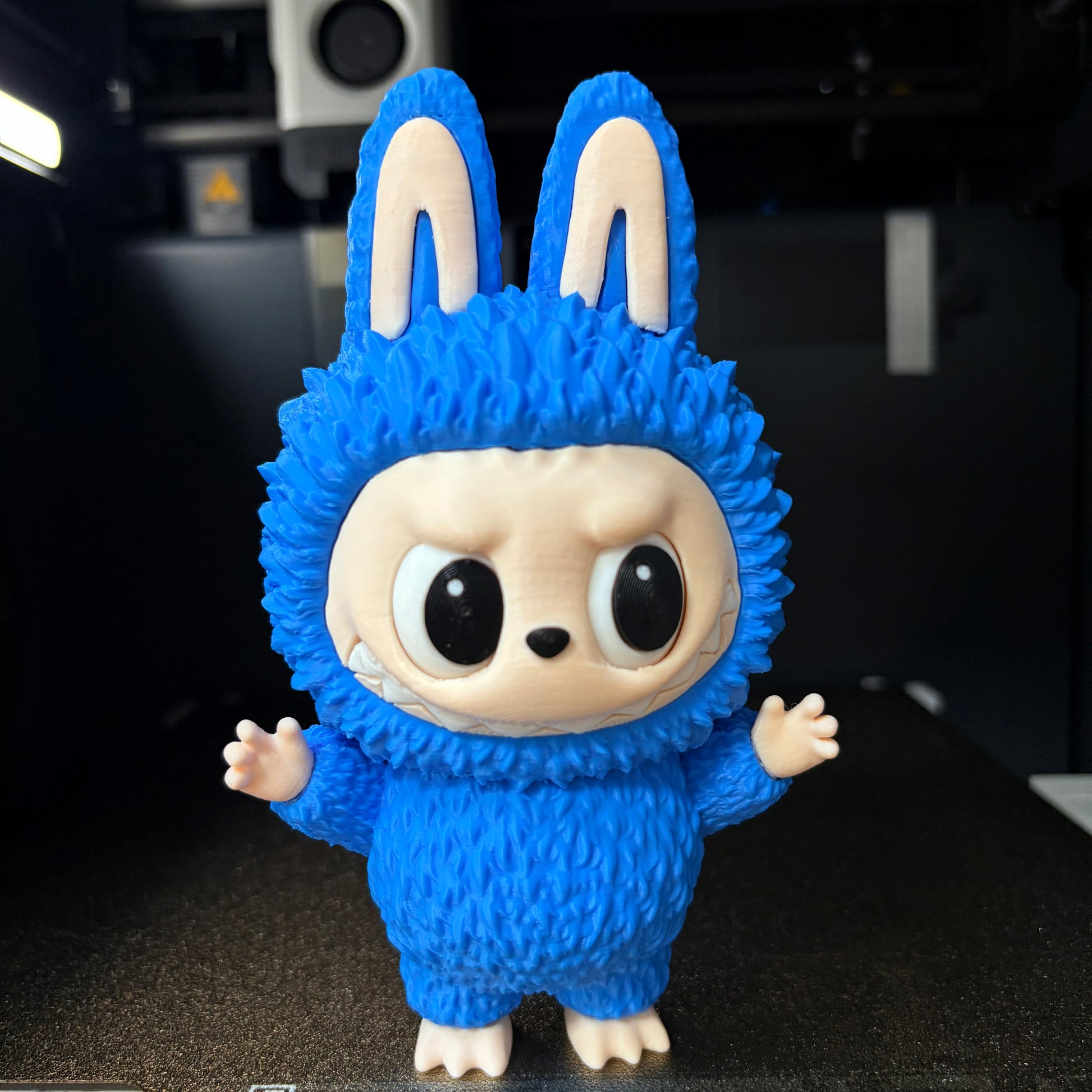 Blue classic medium size labubu
